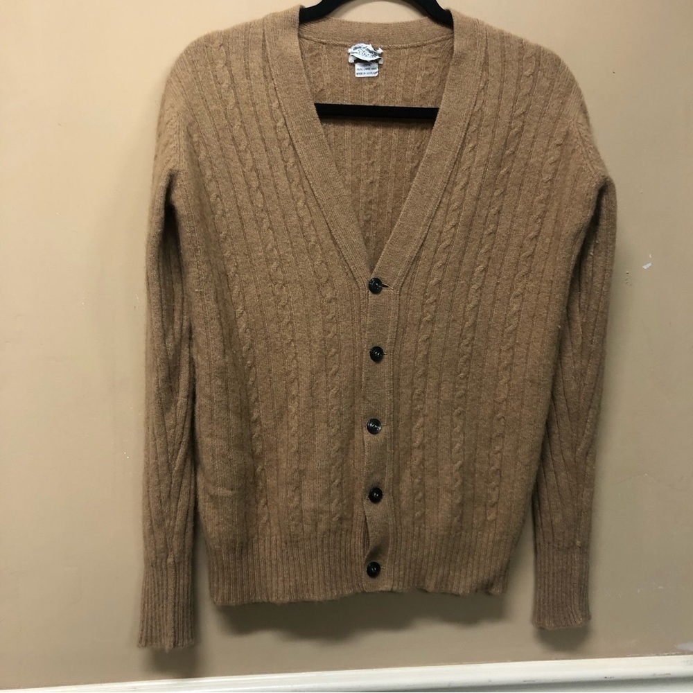 Vintage Jacobsons Camel Hair Grandpa Sweater